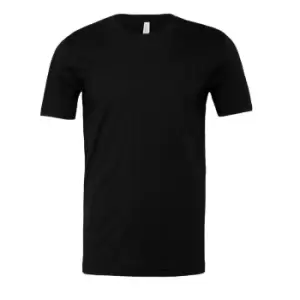 Image of Canvas Unisex Jersey Crew Neck T-Shirt / Mens Short Sleeve T-Shirt (2XL) (Heather Black)