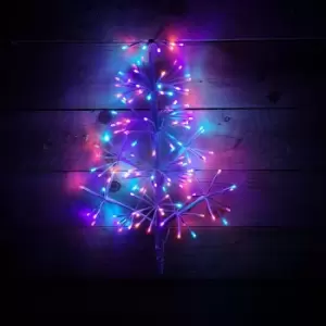 Image of 60CM Premier Indoor Outdoor Christmas Twinkling Starburst Tree LED Light in Rainbow