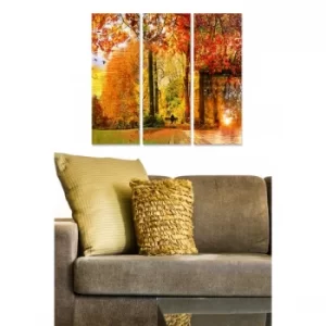 Image of MDF320281832 Multicolor Decorative MDF Painting (3 Pieces)