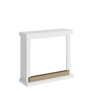 Image of Tagu Hagen Electric Fireplace - Pure White Mantle Only No Plug