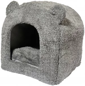Image of Rosewood Grey Teddy Bear Bed - Small