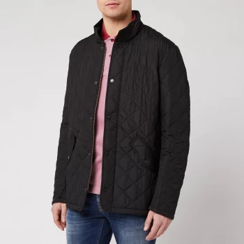 Image of Barbour Heritage Mens Chelsea Sportsquilt Jacket - Black - XS