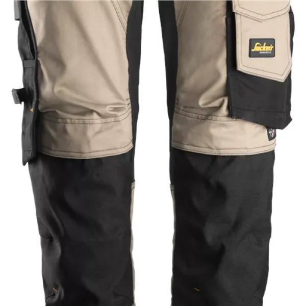 Image of Snickers AllroundWork Stretch Trousers - Khaki/Black - 56