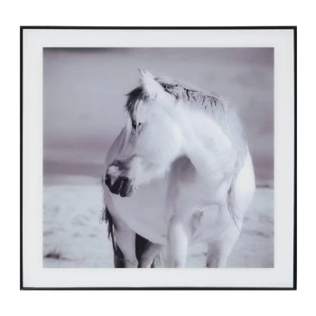 Image of HESTIA Framed Glass Wall Art - Horse
