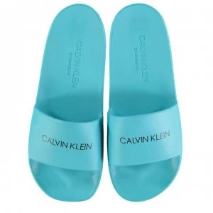 Image of Calvin Klein Calvin Logo Sliders - Bluefish