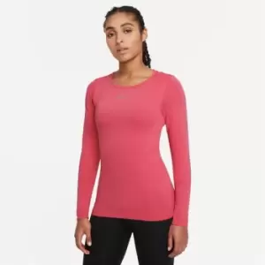 Image of Nike DriFit Advantage Long Sleeve Top Womens - Pink