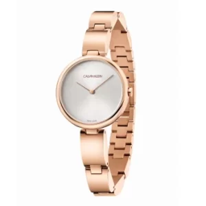 Image of Calvin Klein Wavy Ladies Rose Gold Tone Bracelet Watch