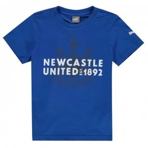 Image of Puma Newcastle United Graphic T Shirt Junior Boys - Royal