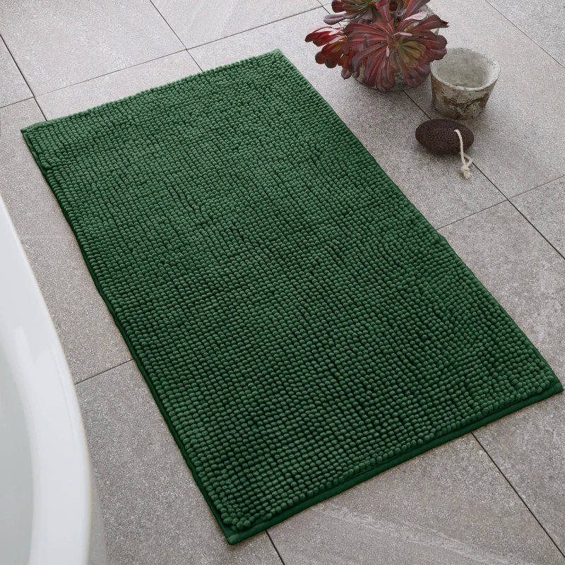Image of Catherine Lansfield Bobble Super Soft Bath Mat Green