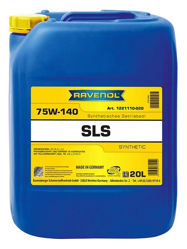 Image of RAVENOL 1221110-020-01-999 Axle Gear Oil 75W-140, 20l, API GL-5 LS Axle Gear Oil (3226)