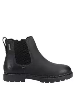 Image of Hush Puppies Mini Preston Chelsea Boot, Black, Size 12 Younger