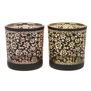 Image of Warm Glow Black Daisy Tealight Small