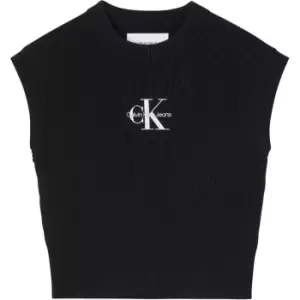 Image of Calvin Klein Jeans Mono Embroidered Vest - Black