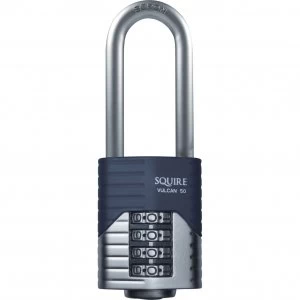 Image of Henry Squire Vulcan Boron Shackle Combination Padlock 50mm Long