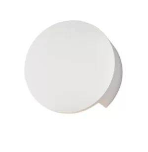 Image of Sanna Integrated LED Wall White Plaster 2 Light IP20