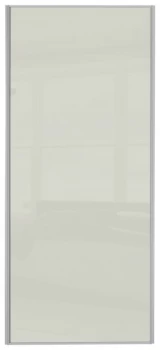 Image of Sliding Wardrobe Door W762mm Soft White Glass.