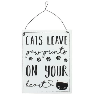 Image of Cats Leave Paw Prints....Metal Sign