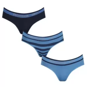 Image of Reebok 3 Pack Bona Briefs Womens - Blue