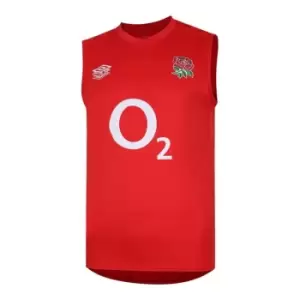 Image of Umbro England Rugby Singlet Mens - Red