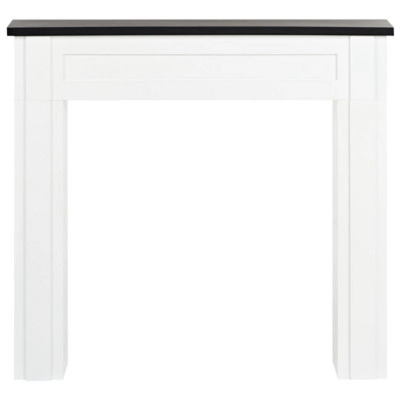 Image of Beliani Fireplace Mantel Baudin White