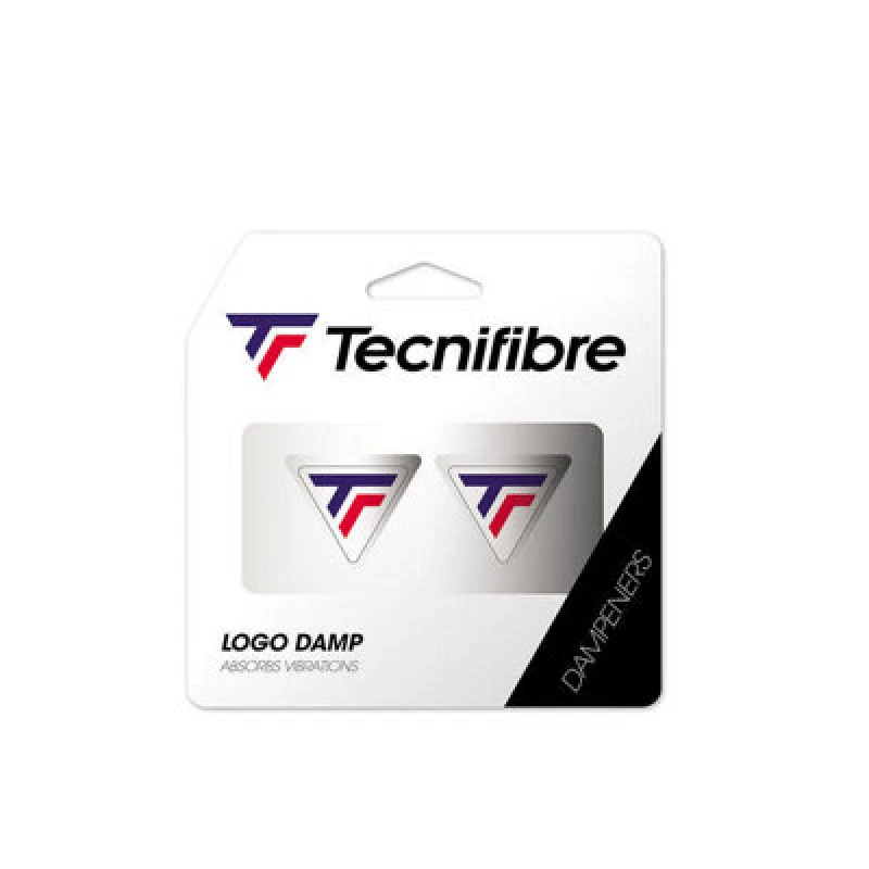 Image of Tecnifibre Logo Dampener Tricolour - Ultimate Vibration Reduction For Tennis Rackets