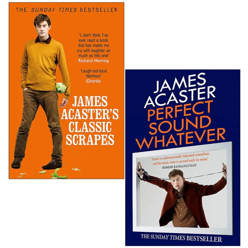 Image of James Acaster 2 Books Collection Set (James Acaster's Classic Scrapes & Perfect Sound Whatever) James Acaster Books