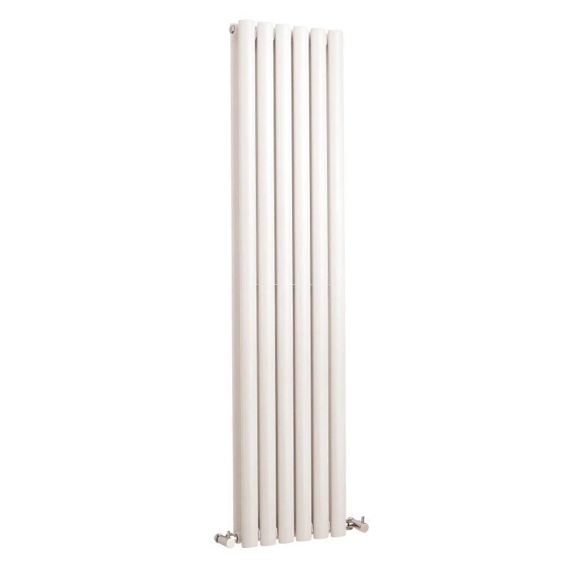 Image of Balterley Embrace Vertical Double Panel Radiator, 1500mm x 354mm - Gloss White White Unisex