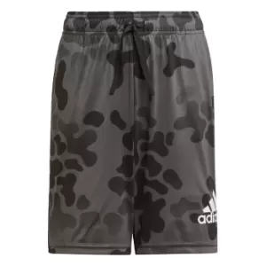 Image of adidas Designed to Move Camo Shorts Kids - Black