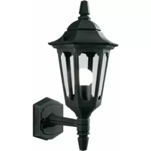 Image of Loops - Outdoor IP44 Wall Light Sconce Black LED E27 100W Bulb External d02089