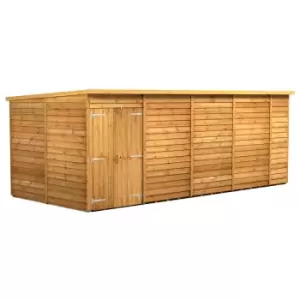Image of Power 18x8 Overlap Pent No Window Double Door Shed