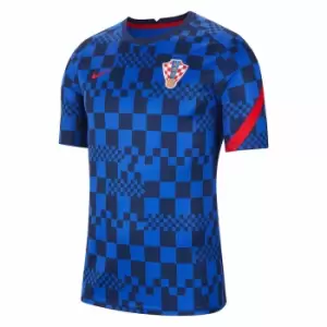 Image of 2020-2021 Croatia Pre-Match Training Shirt (Blue) - Kids
