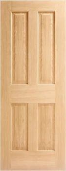 Image of Wickes Cobham Internal 4 Panel Oak Veneer Fire Door - 1981x686mm