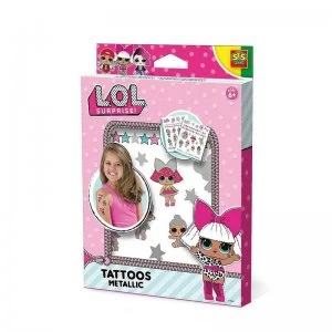 Image of LOL Surprise Childrens Temporary Tattoos Metallic Set