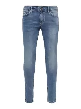 Image of ONLY & SONS Onsloom Life Jog Slim Fit Jeans Men Blue