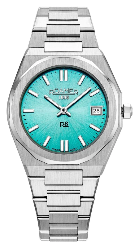 Image of Roamer 972857 41 05 20 R8 Ladies Quartz (32mm) Light Blue Watch