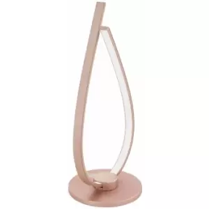 Image of Table Desk Lamp Colour Rose Gold Shade White Plastic Bulb LED 1x14W Included