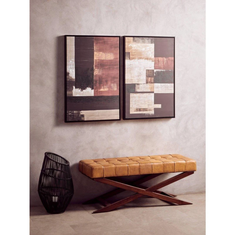 Image of Fifty Five South Astratto Set Of 2 Multi Colour Wall Art Multi unisex One Size