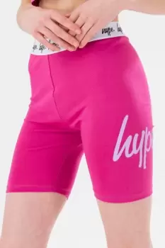 Image of HYPE GIRLS BERRY SCRIPT CYCLING SHORTS
