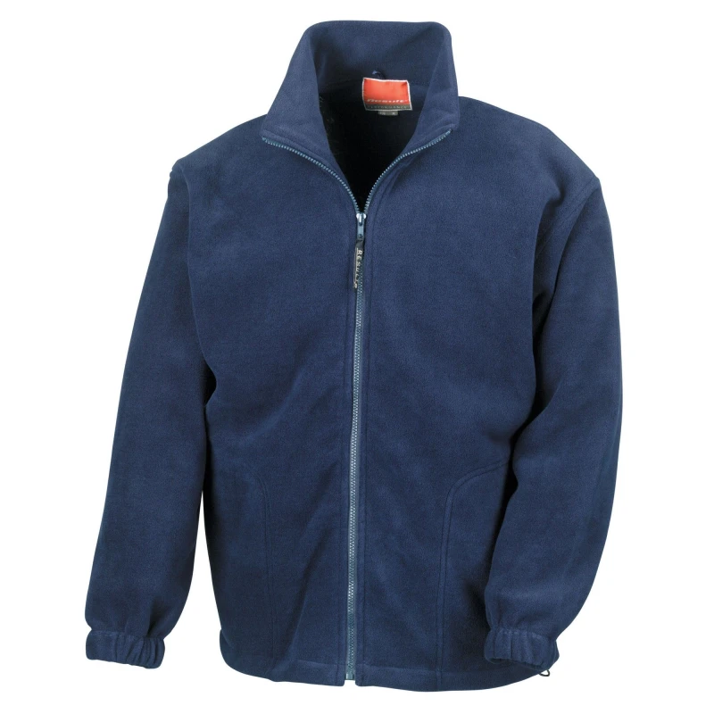Image of Result Result Men Polartherm Fleece Jacket in Navy Size: X-Small Navy XS Male 5063527290250
