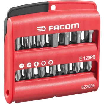 Image of Facom E.120PB Combined Set Of 28 High Perf' Series 1 Bits + Bit Holder