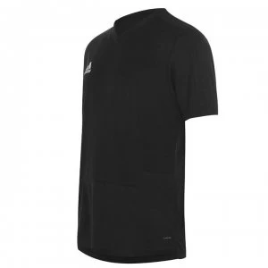 Image of adidas Climacool V Neck T-Shirt Mens - Black/White