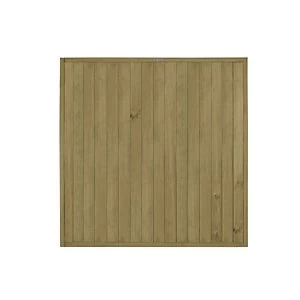 Image of Forest Garden Pressure Treated Tongue & Groove Vertical Fence Panel - 6 x 6ft Pack of 5