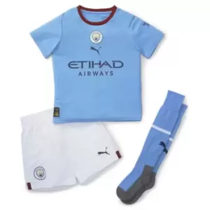 Image of Puma Man City FC Home Mini-Kit 2022 2023 Infant Boys - Blue