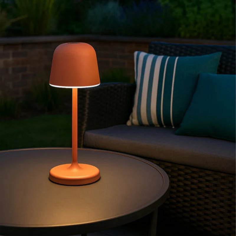 Image of EGLO MANNERA-S Portable LED Table Light, Red, Red 901938