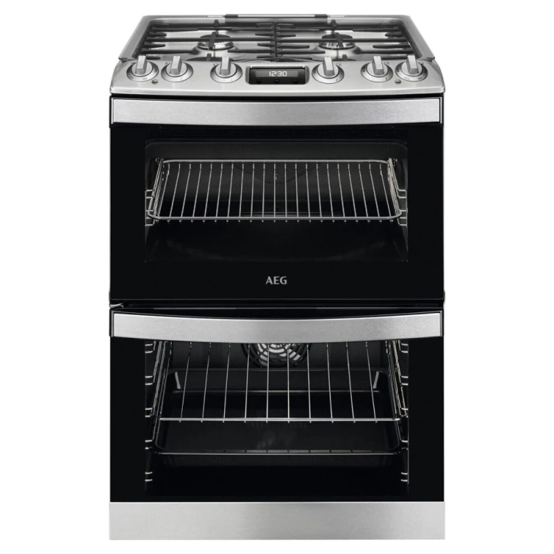 Image of AEG CKB6541ACM 5000 Series 60cm Dual Fuel Cooker - Stainless Steel 948905194 Stainless steel
