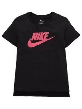 Image of Nike OLDER GIRLS HILO FUTURA 2 TEE Black Size M10 12 Years Women