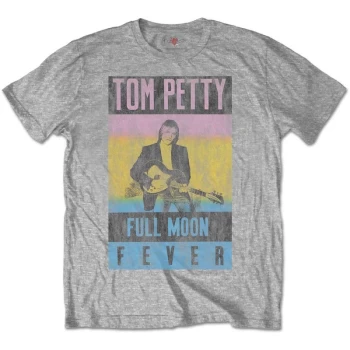 Image of Tom Petty & The Heartbreakers - Full Moon Fever Unisex Large T-Shirt - Grey