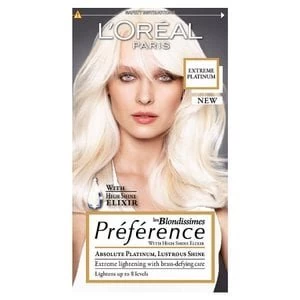 Image of Preference Platinum Extreme Platinum Blonde Hair Dye Blonde