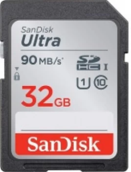 Image of SanDisk Ultra SDHC Memory Card 90MBs Class 10 UHS-I 32GB