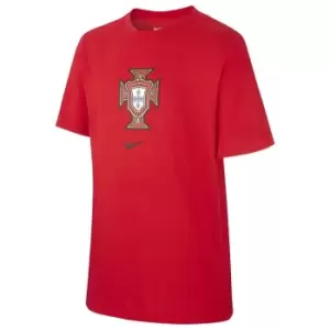 Image of Nike Portugal Crest T Shirt 2020 Junior - Red